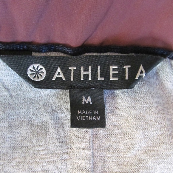 Athleta  Sz M Chill Bomber Cropped Full Zip Water Resistant Windbreaker Jacket - Picture 11 of 12